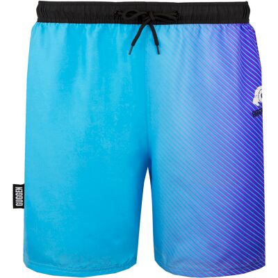 GUGGEN Mountain Herren Badehose mit Muster Streifen Blau Lila Blau XL GUGGEN Mountain Herren Badehose mit Muster Streifen Blau Lila Blau XL