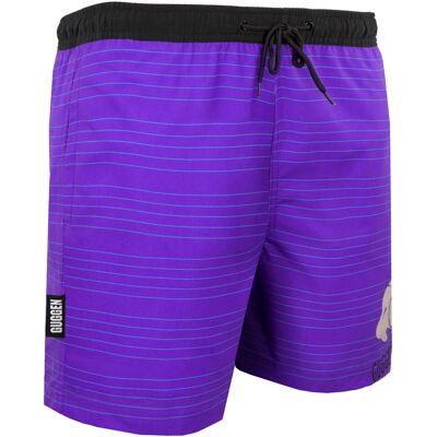 GUGGEN Mountain Herren Badehose mit Muster Streifen Lila Lila M GUGGEN Mountain Herren Badehose mit Muster Streifen Lila Lila M