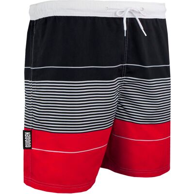 GUGGEN Mountain Herren Badehose mit Muster Streifen Rot Rot XL GUGGEN Mountain Herren Badehose mit Muster Streifen Rot Rot XL