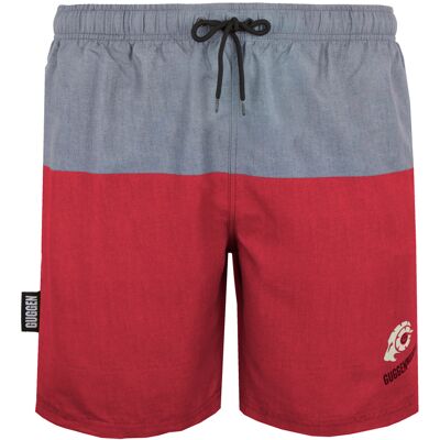 GUGGEN Mountain Herren Badehose mit Muster Streifen Rot Rot XL GUGGEN Mountain Herren Badehose mit Muster Streifen Rot Rot XL