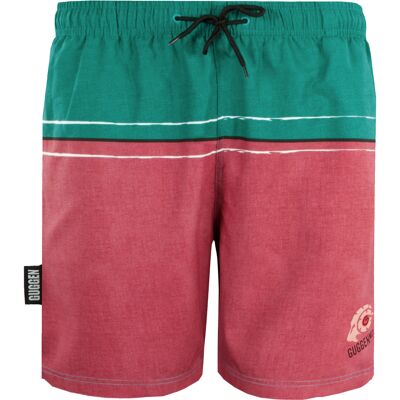 GUGGEN Mountain Badeshorts mit GUGGEN-Logo - Rot Rot L GUGGEN Mountain Badeshorts mit GUGGEN-Logo - Rot Rot L