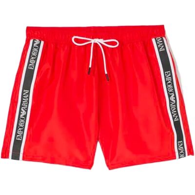 Emporio Armani Badehose Eagle GA für Herren - Rot Rot S Emporio Armani Badehose Eagle GA für Herren - Rot Rot S