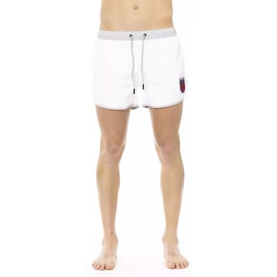 Bikkembergs Badehose mit Logo-Detail Weiß L Bikkembergs Badehose mit Logo-Detail Weiß L