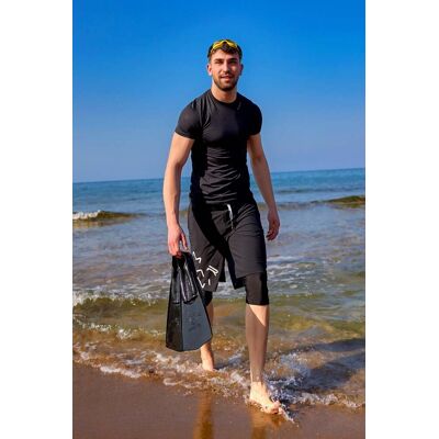 Turkishsouq Marina Black Modest Herren-Badeshorts Schwarz L Turkishsouq Marina Black Modest Herren-Badeshorts Schwarz L