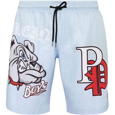 Philipp Plein Badehose Bulldogs Hellblau S Philipp Plein Badehose Bulldogs Hellblau S