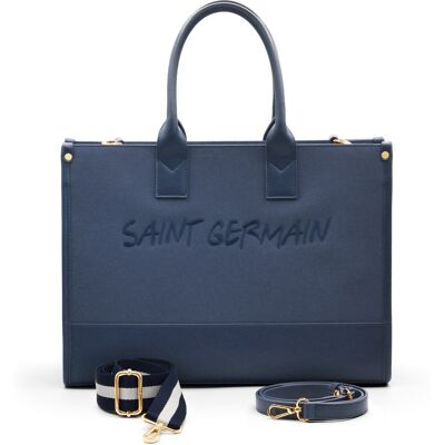 Ateliers Saint Germain Large Tote Bag Quartier Latin Navy blau Einheitsgröße Ateliers Saint Germain Large Tote Bag Quartier Latin Navy blau Einheitsgröße