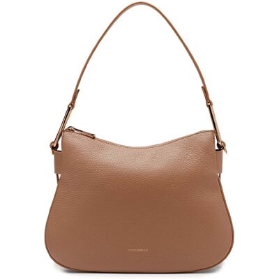 Coccinelle Cosima Schultertasche aus strukturiertem Leder Bräunen Einheitsgröße Coccinelle Cosima Schultertasche aus strukturiertem Leder Bräunen Einheitsgröße
