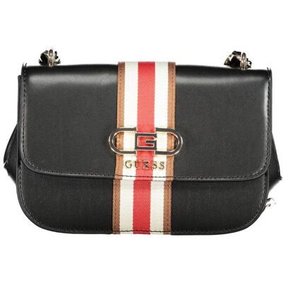 Guess Jeans schwarze Polyethylen-Handtasche Schwarz Einheitsgröße Guess Jeans schwarze Polyethylen-Handtasche Schwarz Einheitsgröße