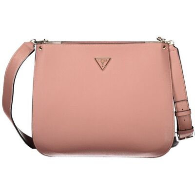 Guess Jeans Pink Polyethylen-Handtasche Rosa Einheitsgröße Guess Jeans Pink Polyethylen-Handtasche Rosa Einheitsgröße