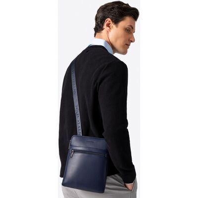 Wittchen Herren-Umhängetasche aus Kunstleder, Marineblau, Öko-Leder Dunkelblau Einheitsgröße Wittchen Herren-Umhängetasche aus Kunstleder, Marineblau, Öko-Leder Dunkelblau Einheitsgröße