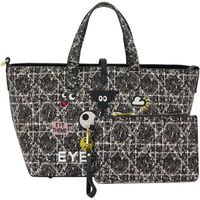 Mymo 2-IN-1-Tragetaschen-Set 2-IN-1-Tragetaschen-Set Frauen Schwarzer Denim Schwarz Einheitsgröße Mymo 2-IN-1-Tragetaschen-Set 2-IN-1-Tragetaschen-Set Frauen Schwarzer Denim Schwarz Einheitsgröße