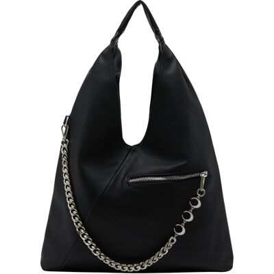 Faina Hobo-Tasche Hobo-Tasche Frauen Schwarz Schwarz Einheitsgröße Faina Hobo-Tasche Hobo-Tasche Frauen Schwarz Schwarz Einheitsgröße
