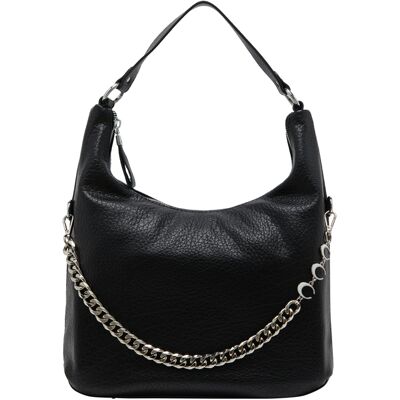 Faina Hobo-Tasche Hobo-Tasche Frauen Schwarz Schwarz Einheitsgröße Faina Hobo-Tasche Hobo-Tasche Frauen Schwarz Schwarz Einheitsgröße