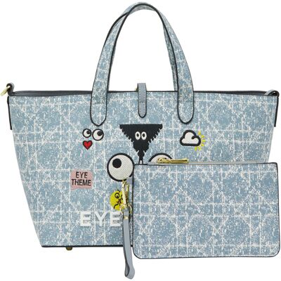 Mymo 2-IN-1-Tragetaschen-Set 2-IN-1-Tragetaschen-Set Frauen blauer Denim Blau Einheitsgröße Mymo 2-IN-1-Tragetaschen-Set 2-IN-1-Tragetaschen-Set Frauen blauer Denim Blau Einheitsgröße