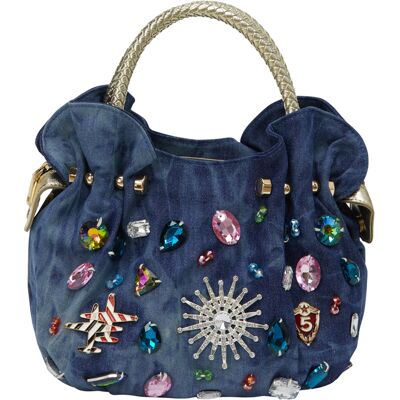 Faina Handtasche Handtasche Frauen Denim Marineblau Einheitsgröße Faina Handtasche Handtasche Frauen Denim Marineblau Einheitsgröße
