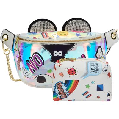 Mymo 2-IN-1-Tragetaschen-Set 2-IN-1-Tragetaschen-Set Frauen weiß mehrfarbig Weiß Einheitsgröße Mymo 2-IN-1-Tragetaschen-Set 2-IN-1-Tragetaschen-Set Frauen weiß mehrfarbig Weiß Einheitsgröße