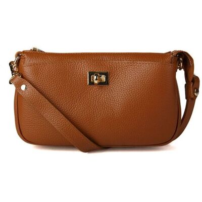 Giulia Monti Schultertasche Goldbraun Braun Einheitsgröße Giulia Monti Schultertasche Goldbraun Braun Einheitsgröße