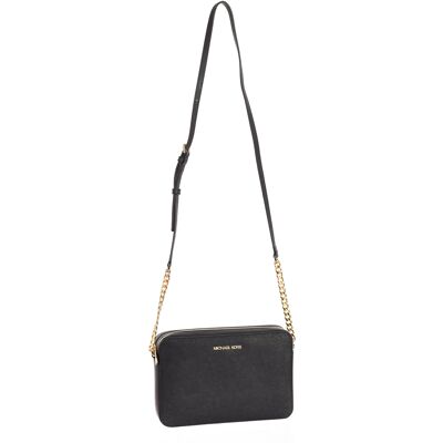 Michael Kors Jet Set 35T8GTTC9L Leder Umhängetasche für Damen Schwarz Einheitsgröße Michael Kors Jet Set 35T8GTTC9L Leder Umhängetasche für Damen Schwarz Einheitsgröße