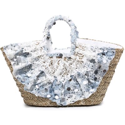 Kassandra Shopper/Tragetasche für Damen - Blau Blau Einheitsgröße Kassandra Shopper/Tragetasche für Damen - Blau Blau Einheitsgröße