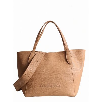 Custo Barcelona Handtasche mit Top-Griff und abnehmbarem Schulterriemen - Natur Natur Einheitsgröße Custo Barcelona Handtasche mit Top-Griff und abnehmbarem Schulterriemen - Natur Natur Einheitsgröße