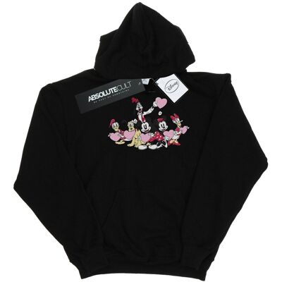 Disney - "Mickey Mouse Love Friends" Kapuzenpullover für Herren (Schwarz) Schwarz M Disney - "Mickey Mouse Love Friends" Kapuzenpullover für Herren (Schwarz) Schwarz M