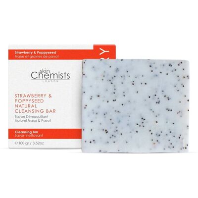 skinChemists Erdbeere & Mohnsamen Reinigungssbar 100g Einheitsgröße skinChemists Erdbeere & Mohnsamen Reinigungssbar 100g Einheitsgröße