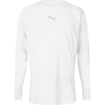 Puma - "Liga" T-Shirt für Herren, Langärmlig (Weiß) Weiß S Puma - "Liga" T-Shirt für Herren, Langärmlig (Weiß) Weiß S