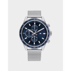 Zubehör Tommy Hilfiger Miles Chronograph Mesh-Armbanduhr in Navy-Silber Blau Einheitsgröße Zubehör Tommy Hilfiger Miles Chronograph Mesh-Armbanduhr in Navy-Silber Blau Einheitsgröße