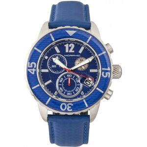 Morphic M51 Serie Chronograph Lederarmbanduhr mit Datum Blau Einheitsgröße Morphic M51 Serie Chronograph Lederarmbanduhr mit Datum Blau Einheitsgröße