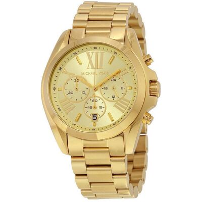 Michael Kors MK5605 Gold-Ton Bradshaw Damenuhr Mehrfarben Einheitsgröße Michael Kors MK5605 Gold-Ton Bradshaw Damenuhr Mehrfarben Einheitsgröße