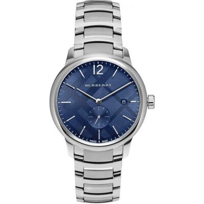Burberry BU10007 The Classic Herrenuhr aus Edelstahl Silber Einheitsgröße Burberry BU10007 The Classic Herrenuhr aus Edelstahl Silber Einheitsgröße