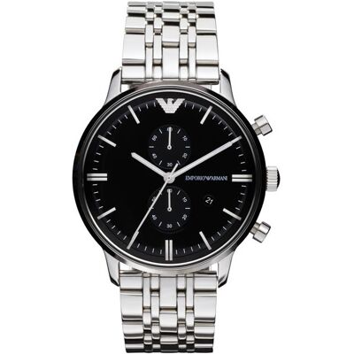 Emporio Armani AR0389 Chronograph Silber Uhr Silber Einheitsgröße Emporio Armani AR0389 Chronograph Silber Uhr Silber Einheitsgröße