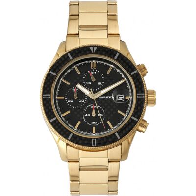 Breed Maverick Chronograph Armbanduhr mit Datum Gold Einheitsgröße Breed Maverick Chronograph Armbanduhr mit Datum Gold Einheitsgröße
