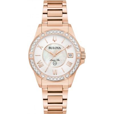 Bulova Marine Star Damenroségold Uhr 98R295 Roségold Einheitsgröße Bulova Marine Star Damenroségold Uhr 98R295 Roségold Einheitsgröße