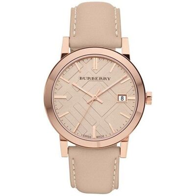 Burberry BU9014 Tan Zifferblatt Lederarmband Damenuhr Beige Einheitsgröße Burberry BU9014 Tan Zifferblatt Lederarmband Damenuhr Beige Einheitsgröße