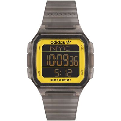 Adidas Originals Digital One Gmt Unisex Grau Uhr AOST22554 Grau Einheitsgröße Adidas Originals Digital One Gmt Unisex Grau Uhr AOST22554 Grau Einheitsgröße