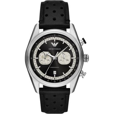 Emporio Armani Racer Schwarz Herren Armbanduhr AR11635 Schwarz Einheitsgröße Emporio Armani Racer Schwarz Herren Armbanduhr AR11635 Schwarz Einheitsgröße