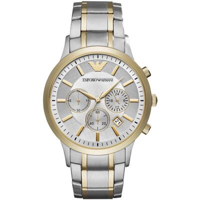 Emporio Armani Chronograph Herrenuhr AR11076 Silber Einheitsgröße Emporio Armani Chronograph Herrenuhr AR11076 Silber Einheitsgröße