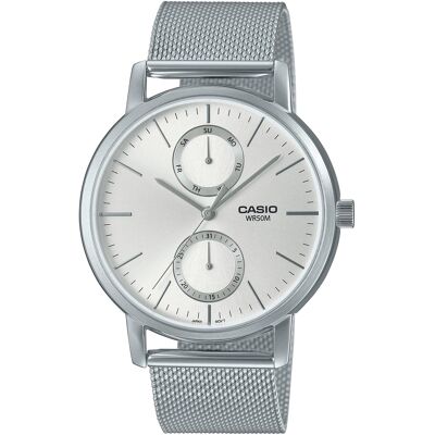 Casio Casio Kollektion Herren Silberne Uhr MTP-B310M-7AVEF Silber Einheitsgröße Casio Casio Kollektion Herren Silberne Uhr MTP-B310M-7AVEF Silber Einheitsgröße
