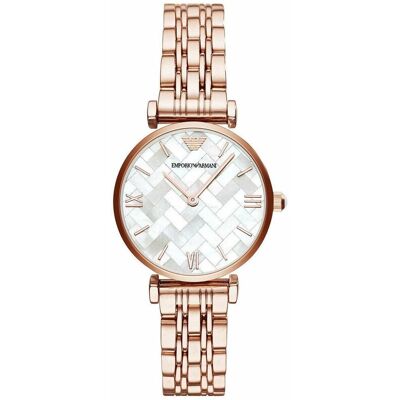 Emporio Armani AR11110 Gianni T-Bar Rose-Gold-Ton Damenuhr Roségold Einheitsgröße Emporio Armani AR11110 Gianni T-Bar Rose-Gold-Ton Damenuhr Roségold Einheitsgröße