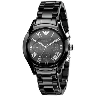 Emporio Armani AR1401 Chronograph Ceramica Schwarz Herrenuhr Schwarz Einheitsgröße Emporio Armani AR1401 Chronograph Ceramica Schwarz Herrenuhr Schwarz Einheitsgröße