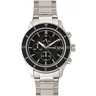 Breed Maverick Chronograph Armbanduhr mit Datum Silber Einheitsgröße Breed Maverick Chronograph Armbanduhr mit Datum Silber Einheitsgröße