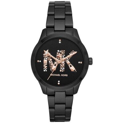 Michael Kors MK6683 Runway Analog Damenuhr Schwarz Einheitsgröße Michael Kors MK6683 Runway Analog Damenuhr Schwarz Einheitsgröße