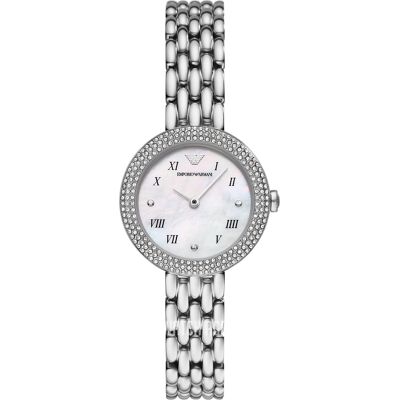 Emporio Armani Rosa Silber Damen Armbanduhr AR11354 Silber Einheitsgröße Emporio Armani Rosa Silber Damen Armbanduhr AR11354 Silber Einheitsgröße