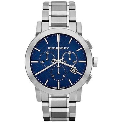 Burberry BU9363 The City Chronograph Herrenuhr Silber Einheitsgröße Burberry BU9363 The City Chronograph Herrenuhr Silber Einheitsgröße