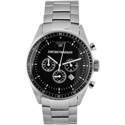 Emporio Armani AR0585 Chronograph Herrenuhr Silber Einheitsgröße Emporio Armani AR0585 Chronograph Herrenuhr Silber Einheitsgröße
