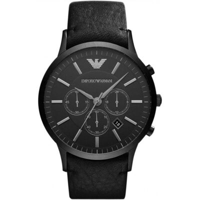 Emporio Armani AR2461 Sportivo Chronograph Schwarz Herrenuhr Schwarz Einheitsgröße Emporio Armani AR2461 Sportivo Chronograph Schwarz Herrenuhr Schwarz Einheitsgröße