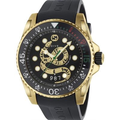 Gucci YA136219 Tauchen Herrenuhr Schwarz Einheitsgröße Gucci YA136219 Tauchen Herrenuhr Schwarz Einheitsgröße
