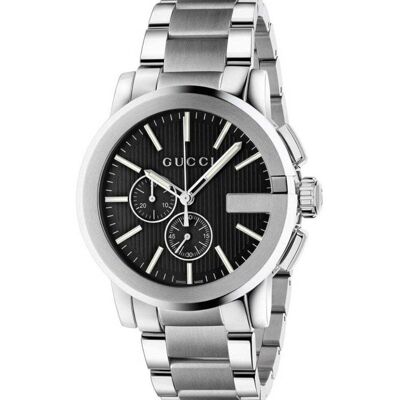Gucci G-Chrono YA101204 Quarz Herrenuhr Silber 44mm Gucci G-Chrono YA101204 Quarz Herrenuhr Silber 44mm