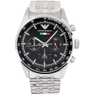 Emporio Armani AR5983 Team Italia Herrenuhr Silber Einheitsgröße Emporio Armani AR5983 Team Italia Herrenuhr Silber Einheitsgröße